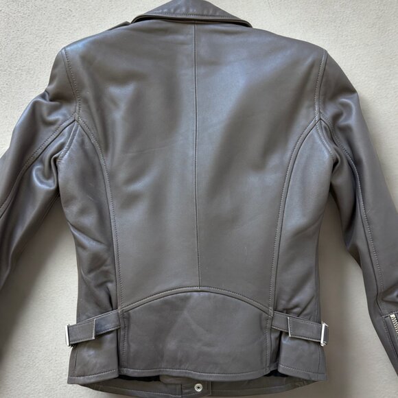 Leather Biker Jacket - Picture 3 of 6